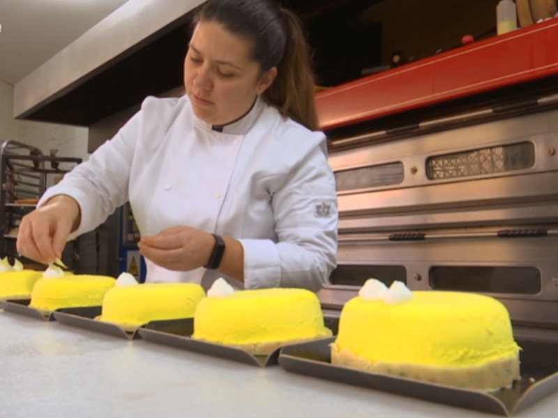 La Pastisseria Triomf autora del pastel de Sant Jordi para la Generalitat