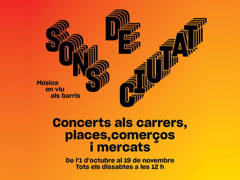 Empieza Sons de Ciutat  con música en vivo en los barrios a partir del 6 de diciembre