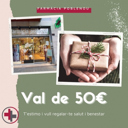 Val de 50 euros Farmàcia Poblenou
