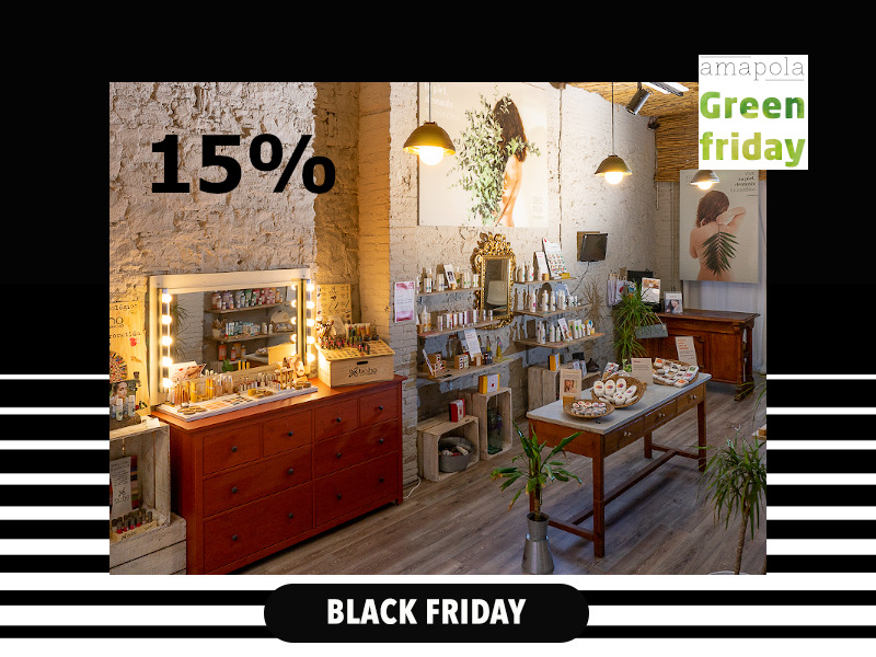 Green Friday 15% de DTE en tota la botiga